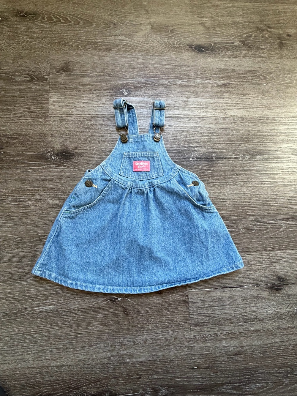 OshKosh B'gosh Light Blue Denim Pinafore Skirt Overalls